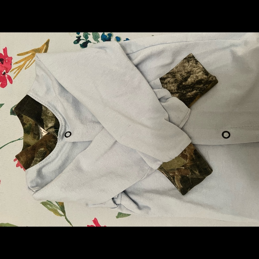 *4/$13* Hunting camo long sleeved onesie